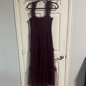 Altar'd State Burgundy Maxi Dress